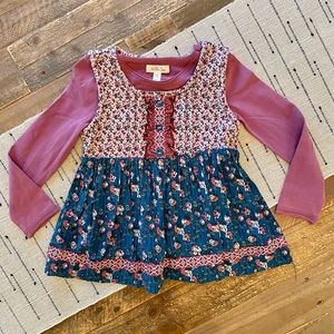 Matilda Jane - Gabriella Sara Top and Marilyn Tee Set - Size 4